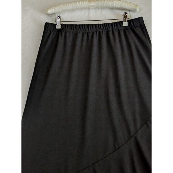 Skirt Aysmetrical Long And short Waist 31" Not Stretched.Made In USA Poly Knit - Picture 3 of 9